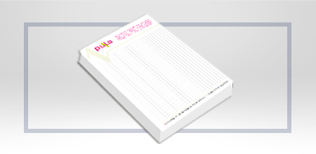 Bloc notes A4/50 FILE, interior file 4+0,coperta spate carton alb