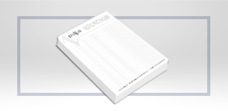Bloc notes A4/50 FILE,interior file 1+0,coperta spate carton alb